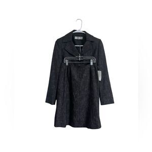 NWT TAHARI Black Blazer Jacket Skirt Suit Size 2P